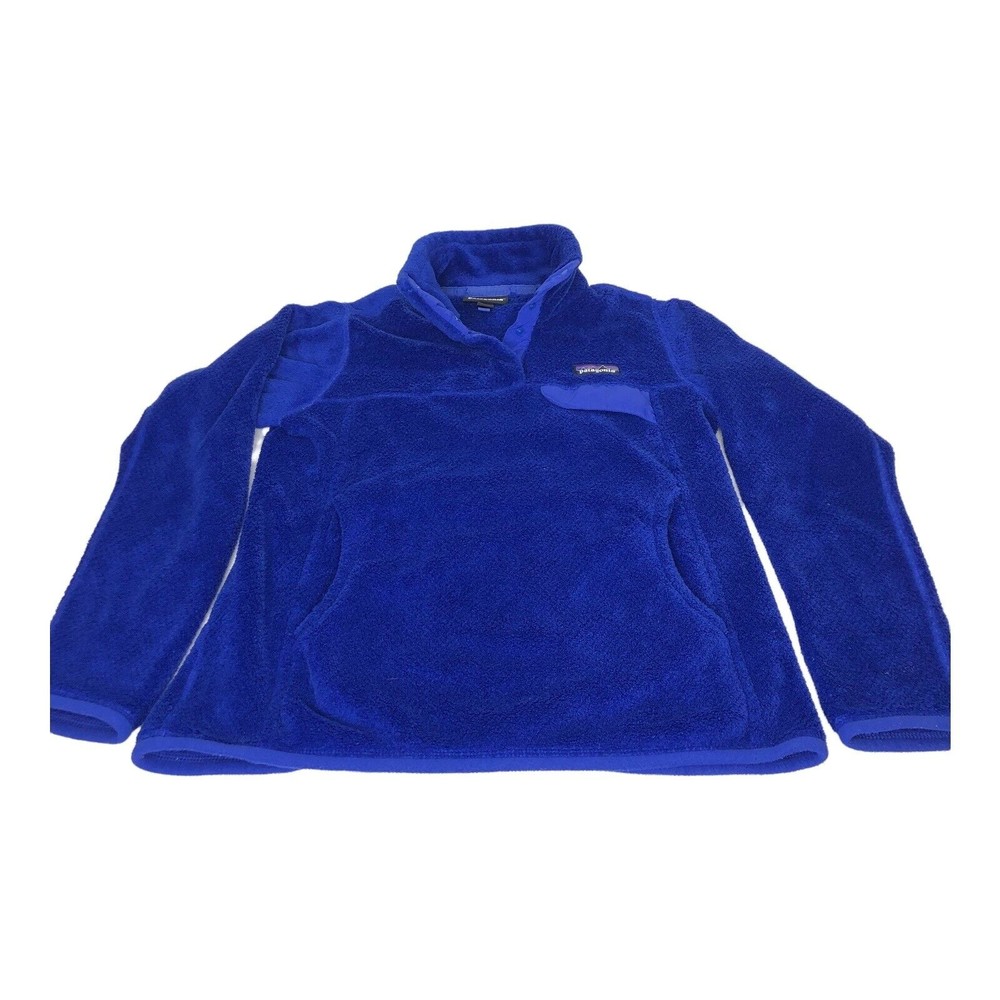 Patagonia Women's Re-Tool Snap-T Pullover Fleece Harvest Moon Blue Cobalt Small